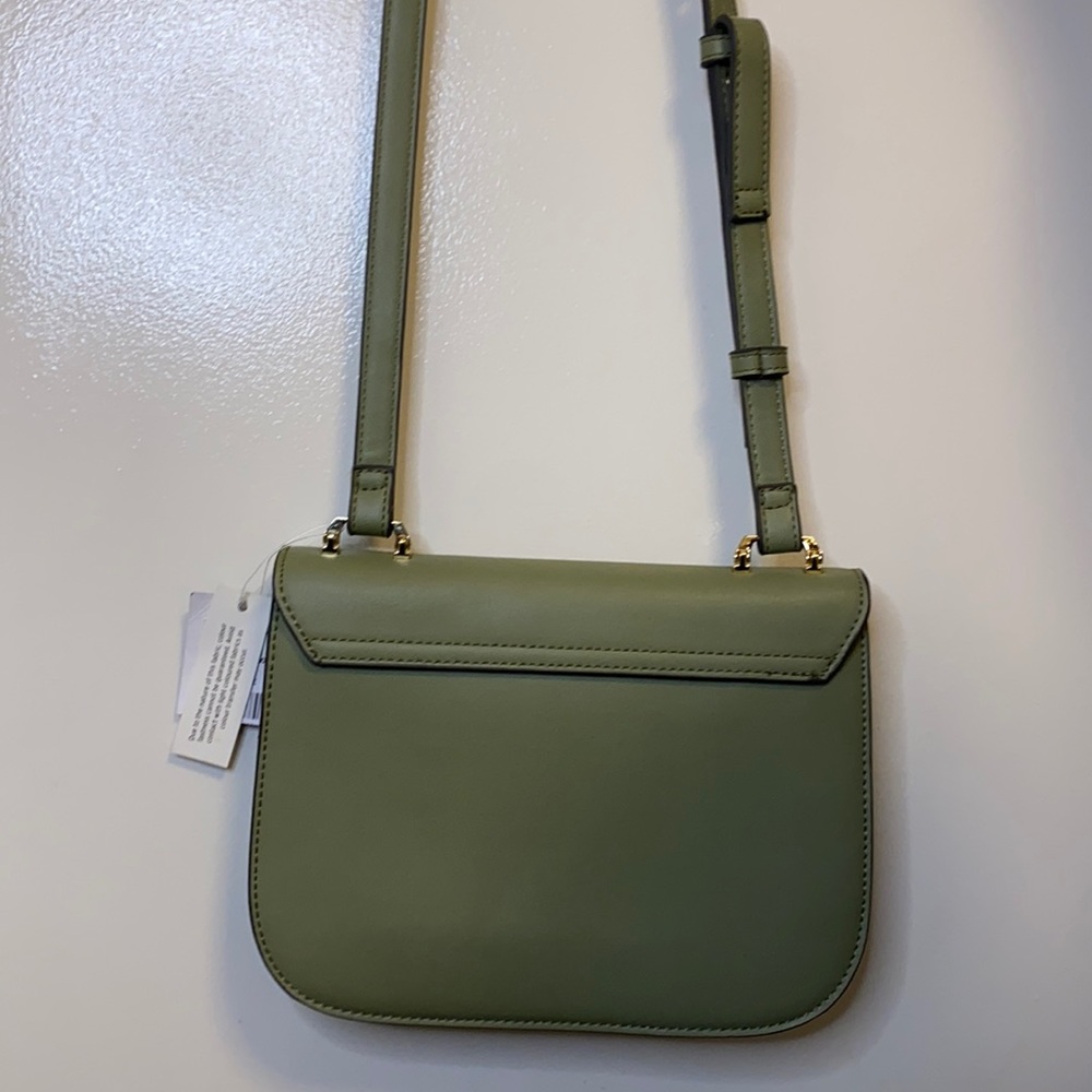 Green over the shoulder long strap Topshop bag. - Picture 2 of 4